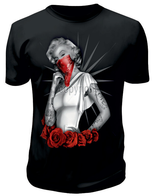 Camiseta Marilyn Pañuelo Rojo
