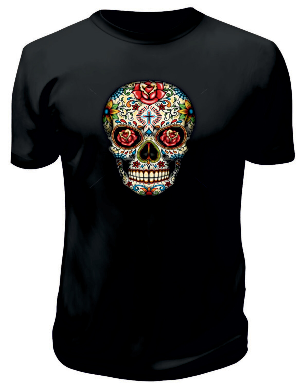 Camiseta Calavera Rosa Frente