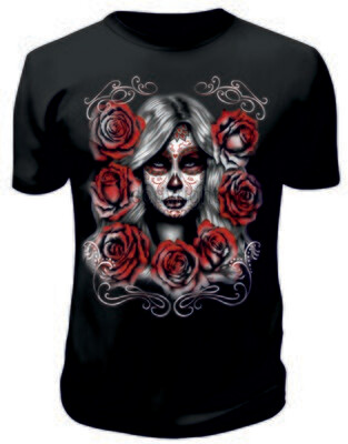 Camiseta Catrina Rosas Alrededor