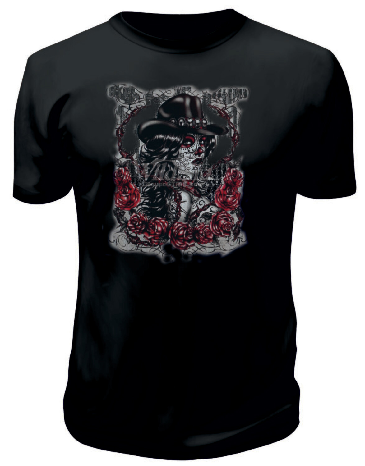 Camiseta Catrina Sombrero