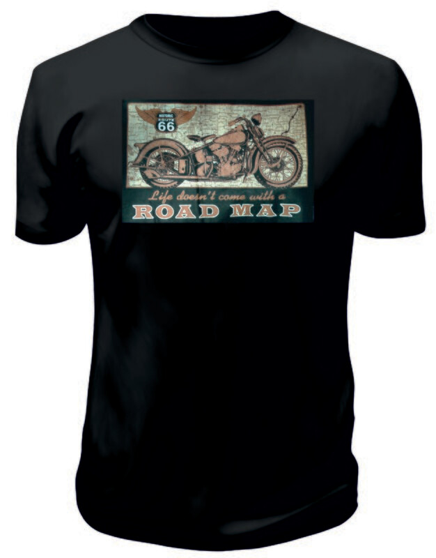 Camiseta Route 66 Road Map