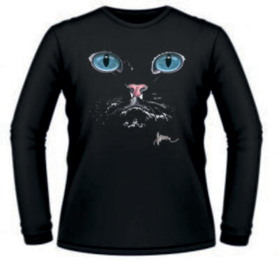Camiseta Gato Ojos Azules