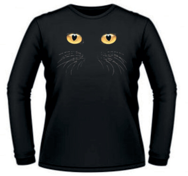 Camiseta Gato Ojos Amarillos