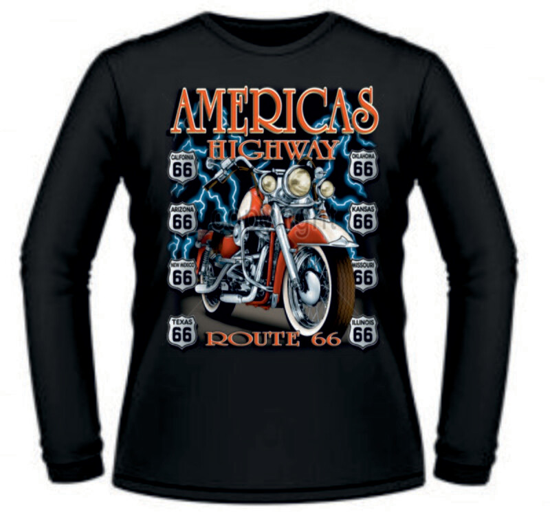Camiseta Americas Highway Route 66