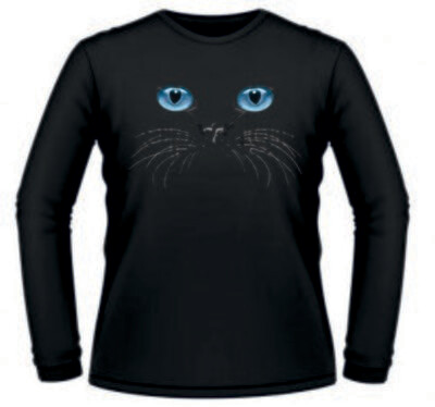 Camiseta Gato Ojos Azules