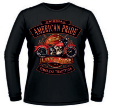 Camiseta American Pride Live to Ride