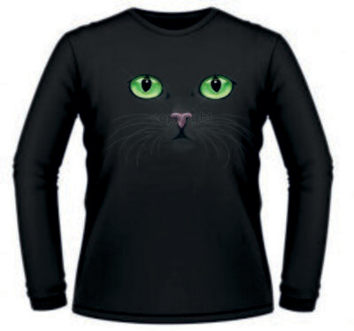 Camiseta Gato Ojos Verdes
