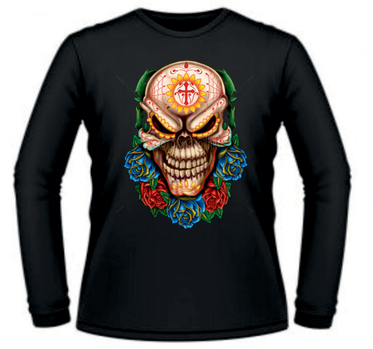 Camiseta Calavera Cruz Frente