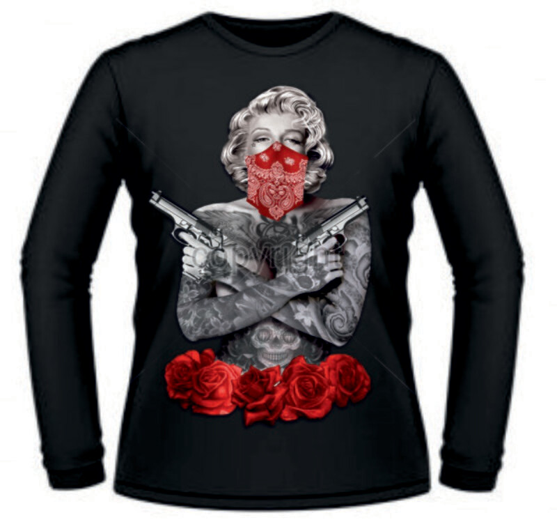 Camiseta Marilyn Pañuelo y Rosas