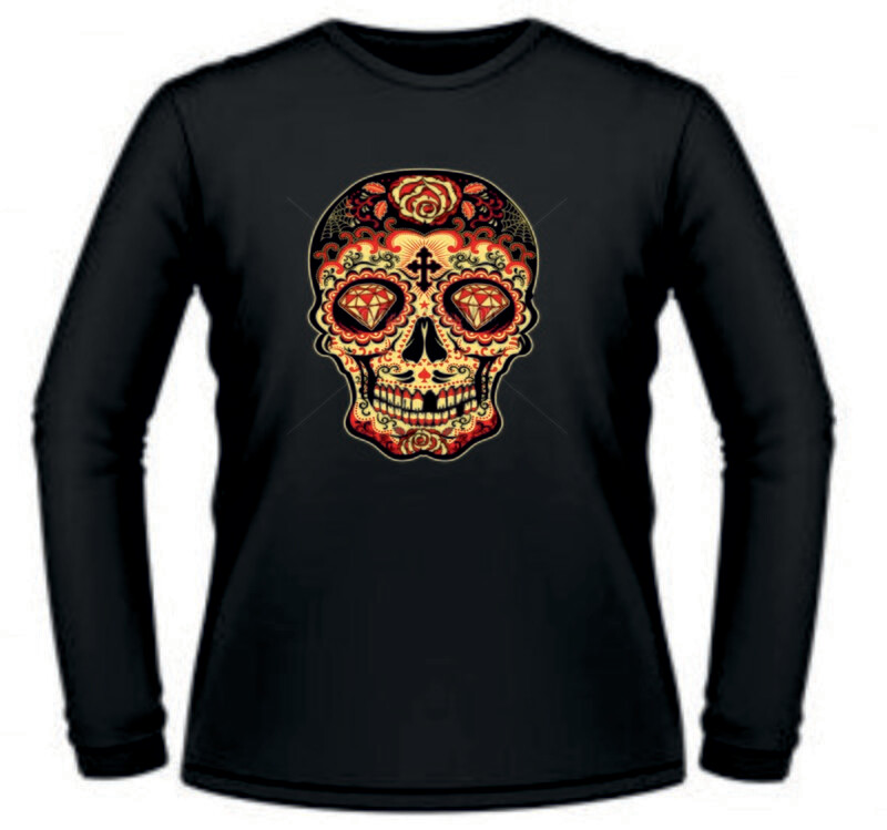 Camiseta Calavera Diamante Ojos