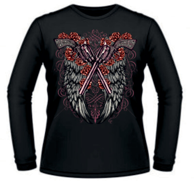 Camiseta Alas y Rosas