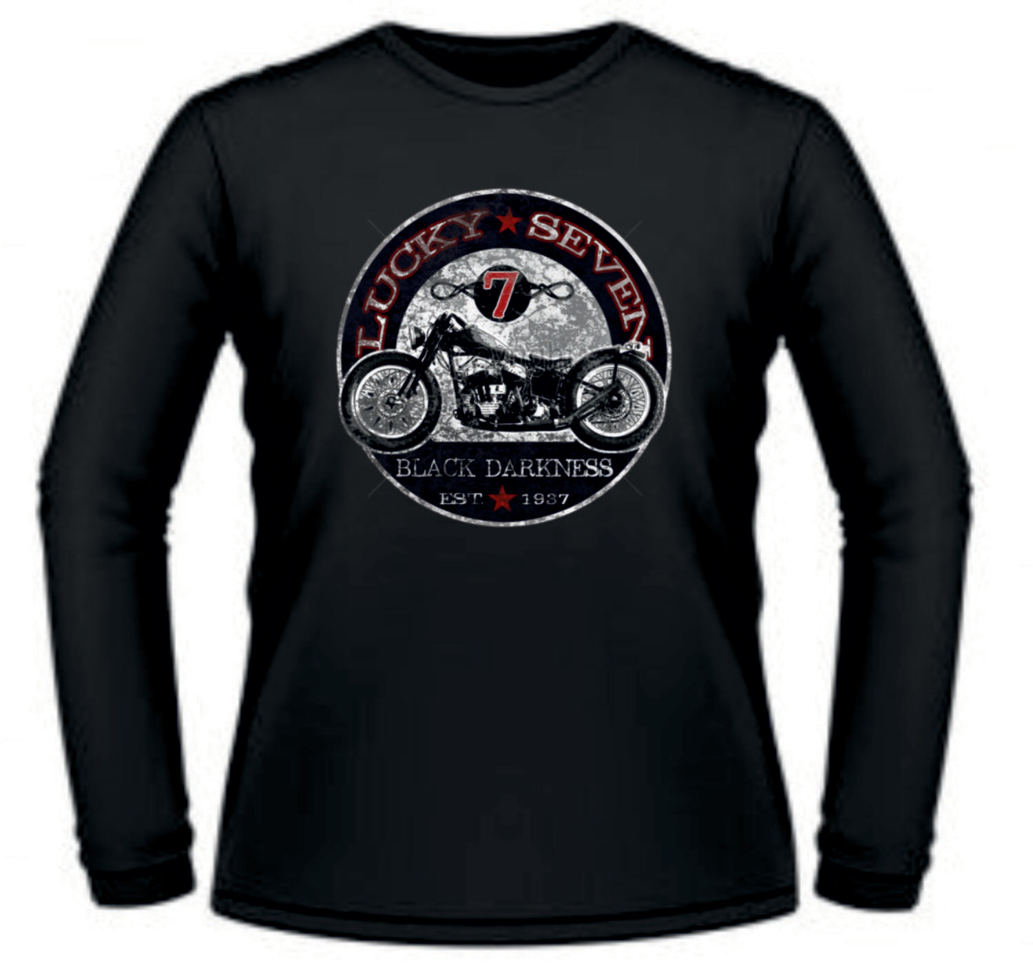 Camiseta Lucky Seven Black Darkness