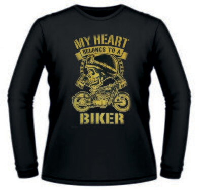 Camiseta My Heart Belongs To a Biker