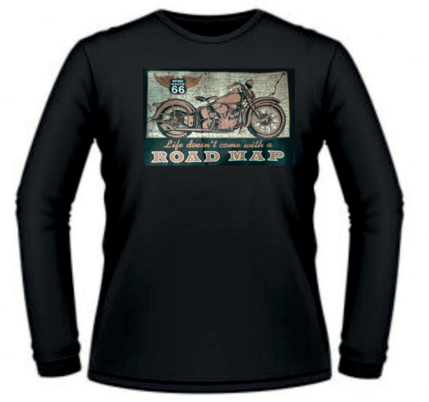 Camiseta Road Map Route 66