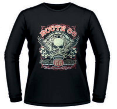 Camiseta Calavera Route 66