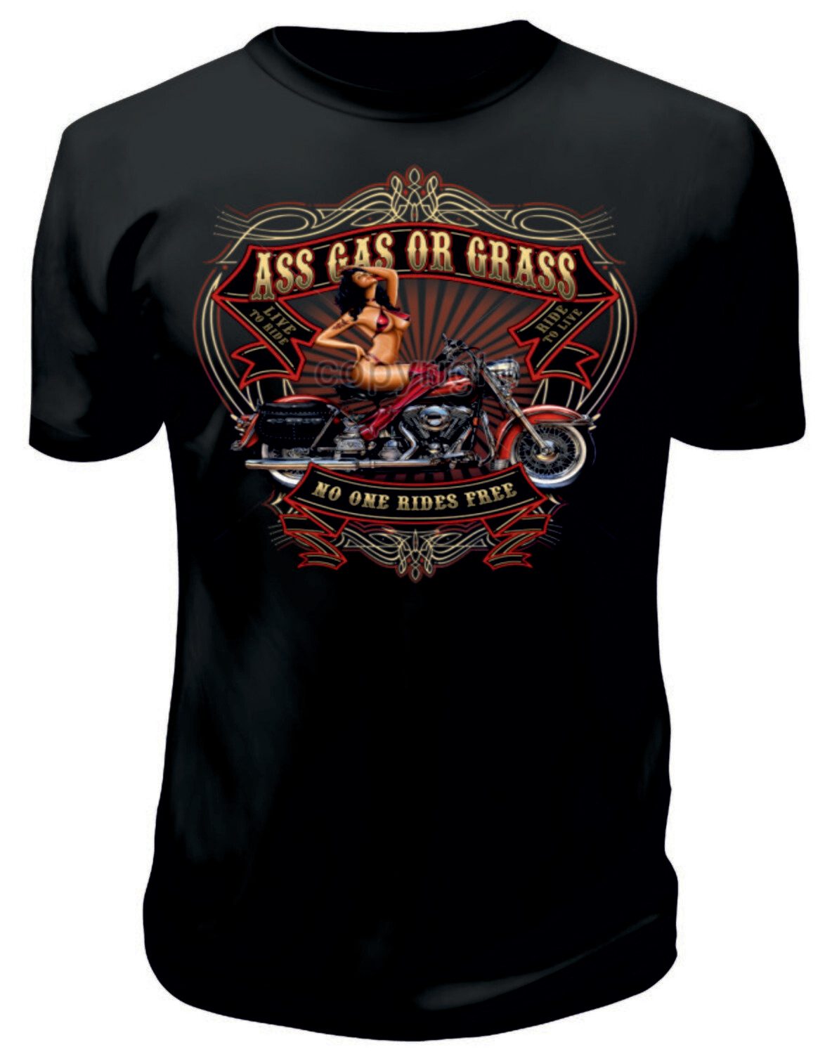 Camiseta Ass, Gas or Grass