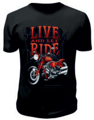 Camiseta Live And Let Ride