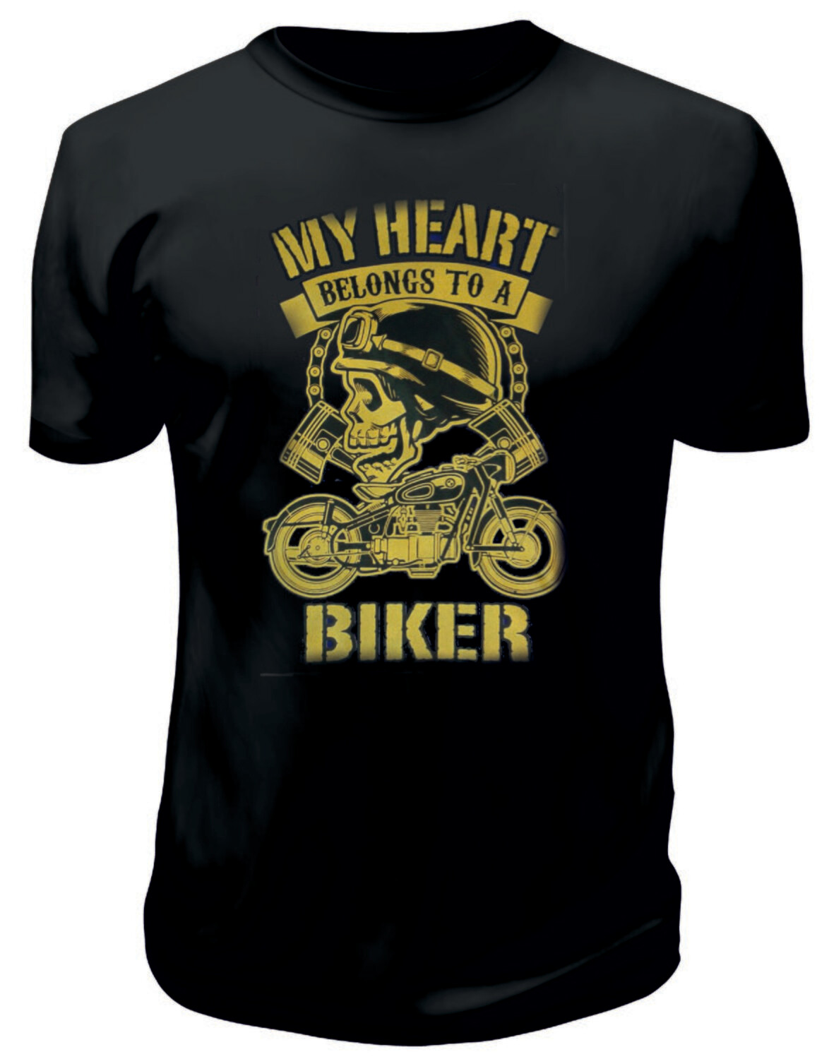 Camiseta My Heart Belongs To A Biker