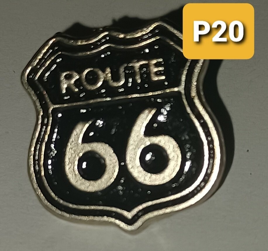 Pin Route 66 Negra