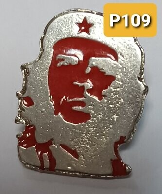 Pin Che Plata y Rojo