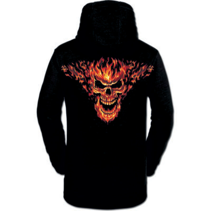 SUDADERA CALAVERA LLAMAS