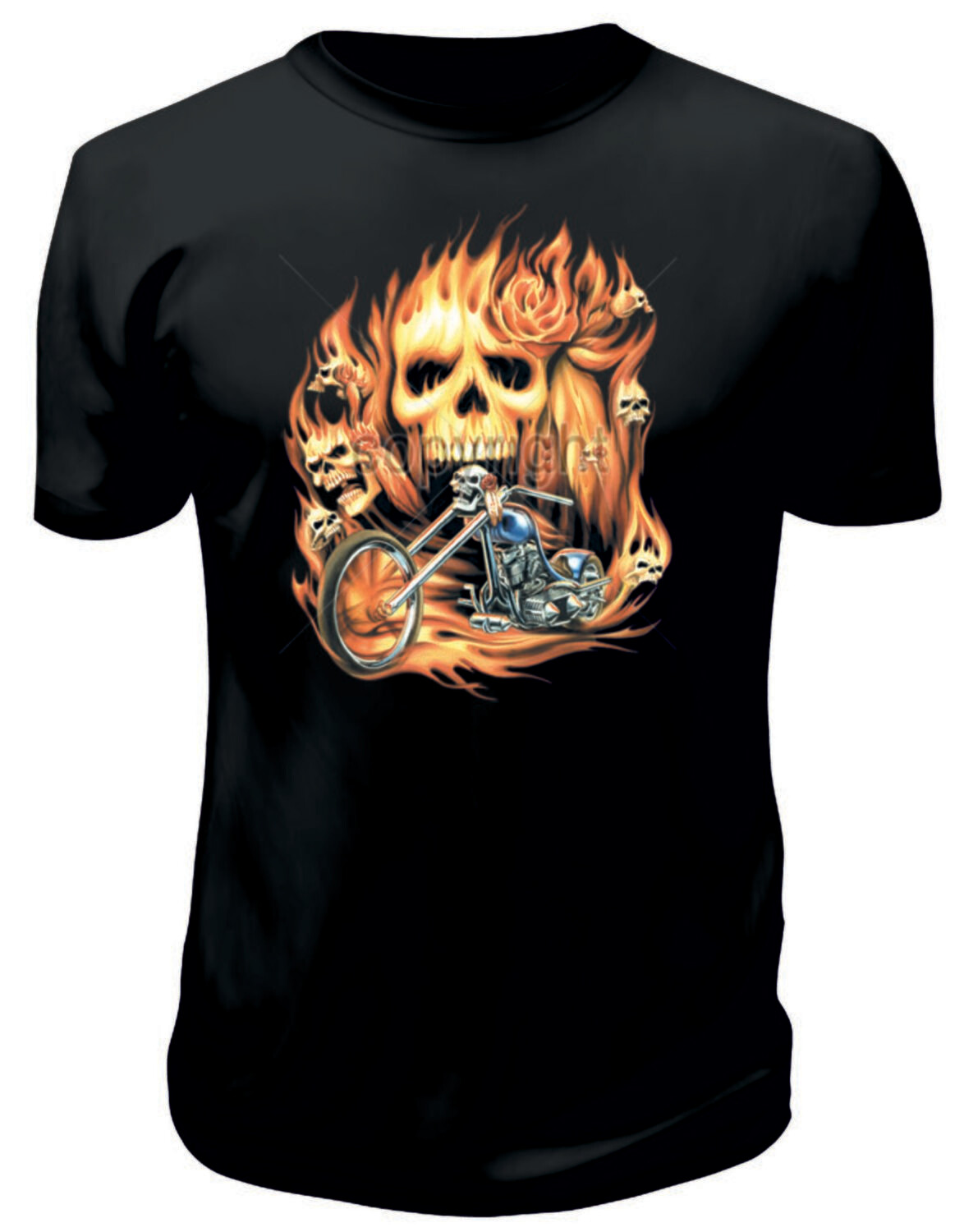 Camiseta Calaveras Fuego