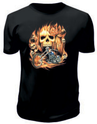 Camiseta Calaveras Fuego