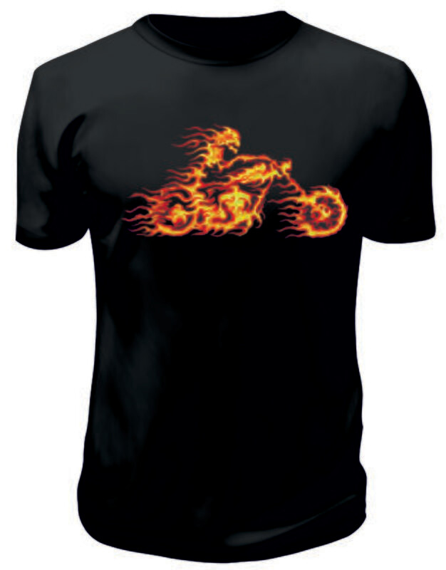 Camiseta Motero en Llamas