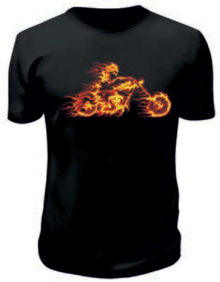 Camiseta Motero en Llamas