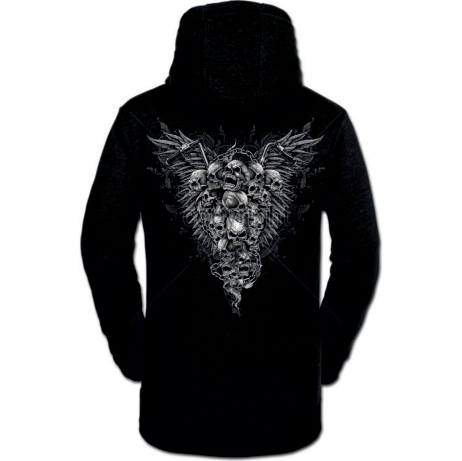 SUDADERA CALAVERAS ALAS