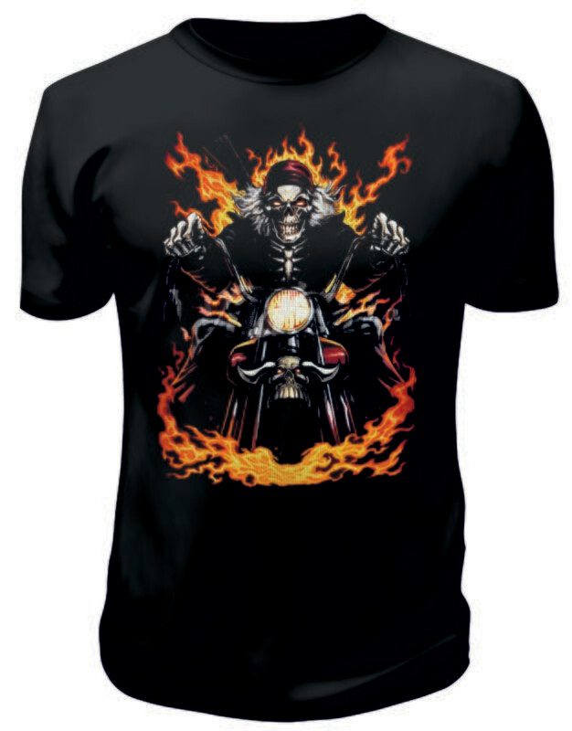 Camiseta Motero Llamas