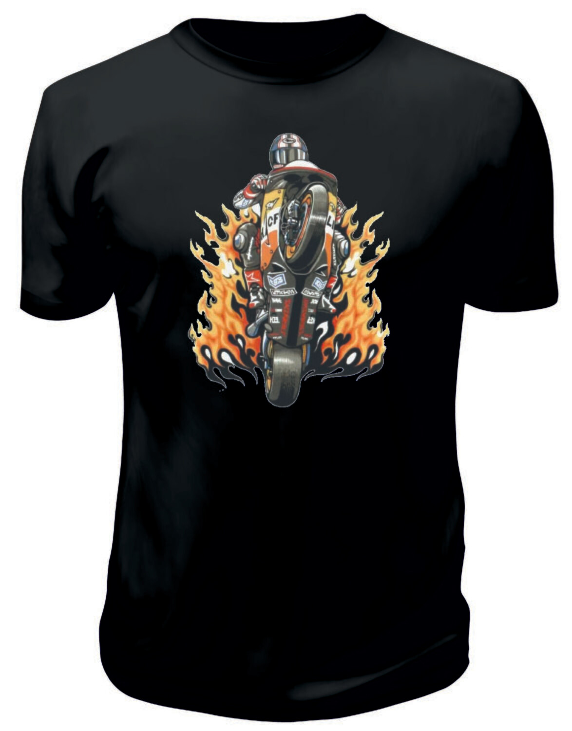 Camiseta Motero Llamas