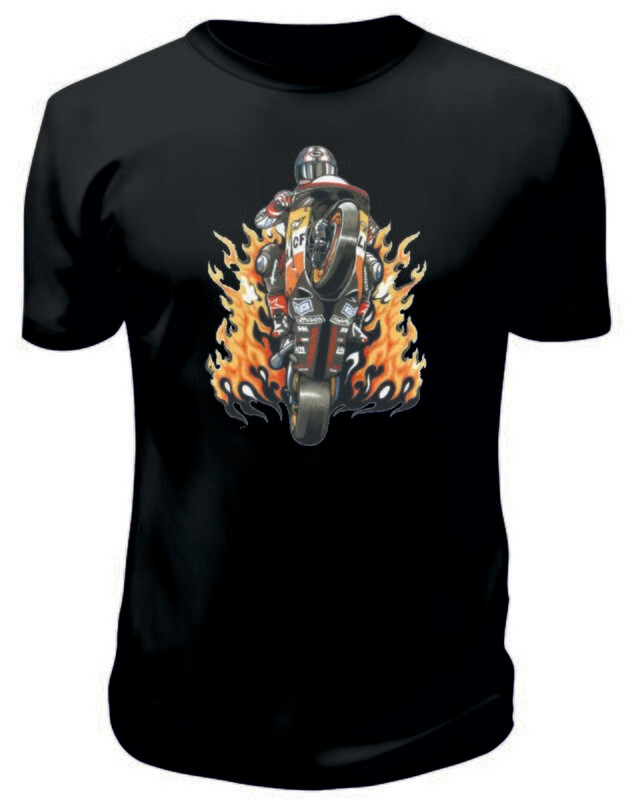 Camiseta Motero Llamas