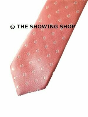 CHILDS PINK POLKA DOT SHOWING TIE