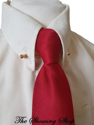 ADULTS ZIP READY TIED SHOWING TIE - PLAIN RED