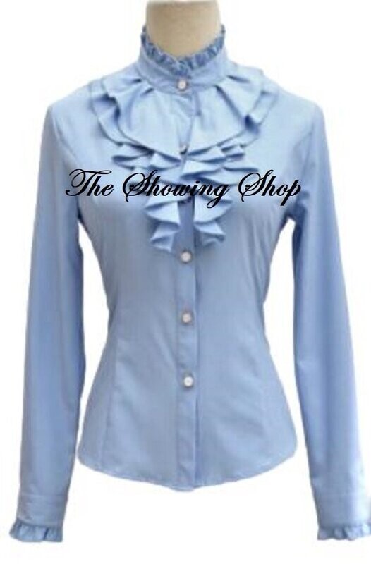 B5 PALE BLUE LEAD REIN BLOUSE. VARIOUS SIZES