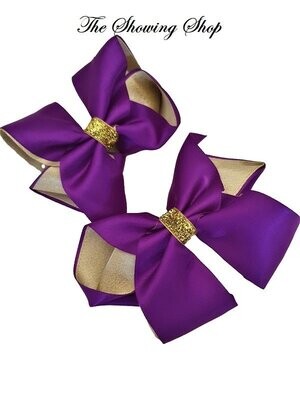 SHOWING BOWS- VIOLET AND GOLD