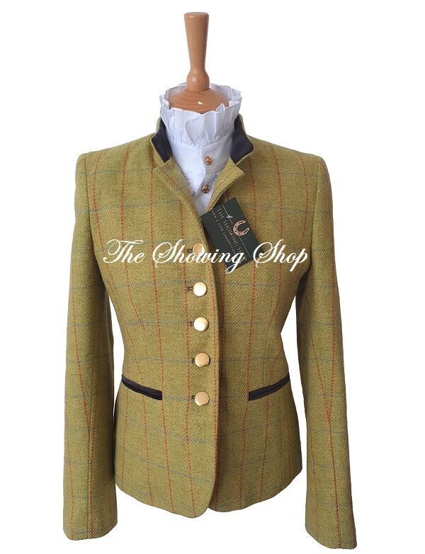 GREEN TWEED LEAD REIN/ IN HAND SHOWING JACKET SIZE 10