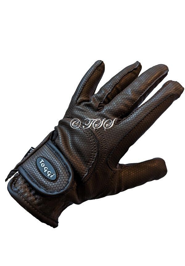 TOGGI LEICESTER BROWN RIDING GLOVES SIZE ADULT XS