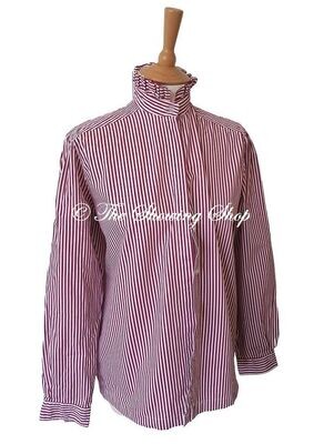 CANDY STRIPED RED AND WHITE LEADERS BLOUSE SIZE 14