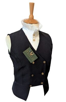SPORTING COLOURS NAVY DRESSAGE WAISTCOAT SIZE 6