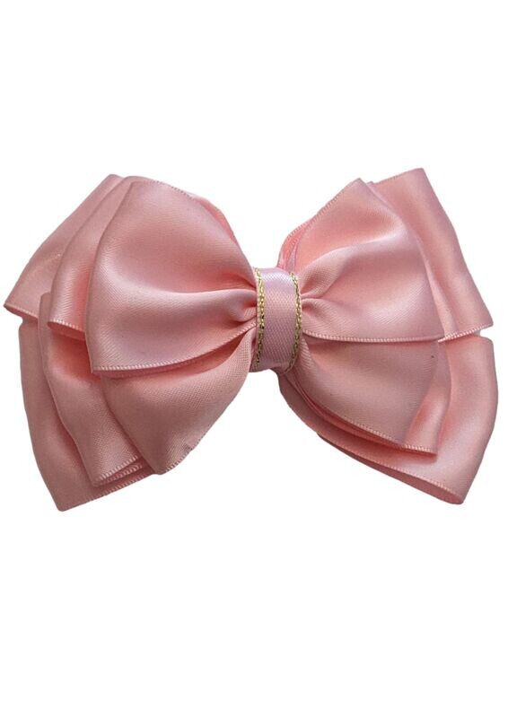 LARGE SINGLE SHOWING BOW - BABY PINK