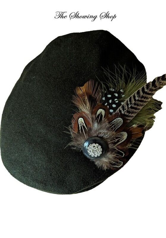 GREEN LEAD REIN OR IN HAND SHOWING FLAT CAP - VARIOUS SIZES
