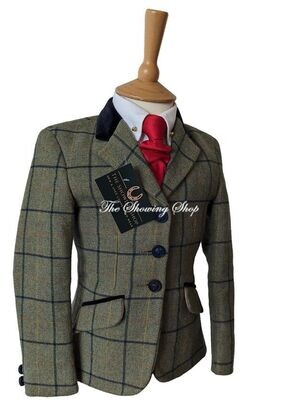 CHILDS SHOWING SELECTION GREEN TWEED JACKET SIZE 23