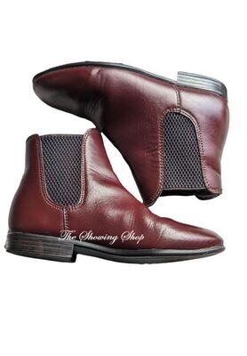 IMMACULATE CHILDS REGENT OXBLOOD SHOWING JODHPUR BOOTS SIZE 10