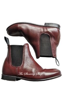 CHILDS TUFFA OXBLOOD SHOWING JODHPUR BOOTS SIZE 11