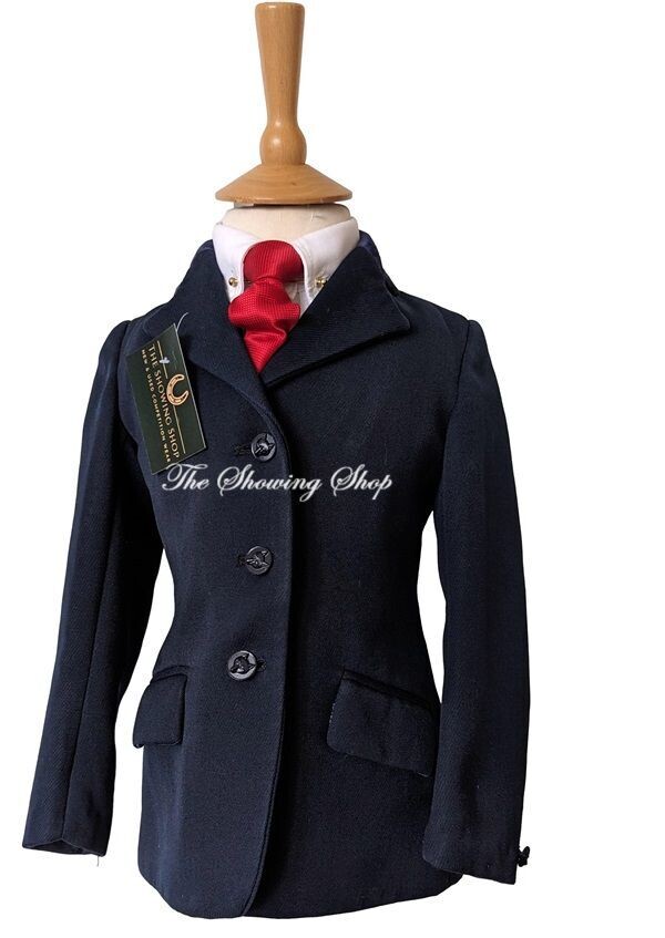 CHILDS PYTCHLEY NAVY WOOL SHOWING JACKET SIZE 24