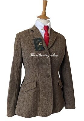 LADIES EQUETECH HEAVYWEIGHT KEEPERS TWEED JACKET SIZE 8