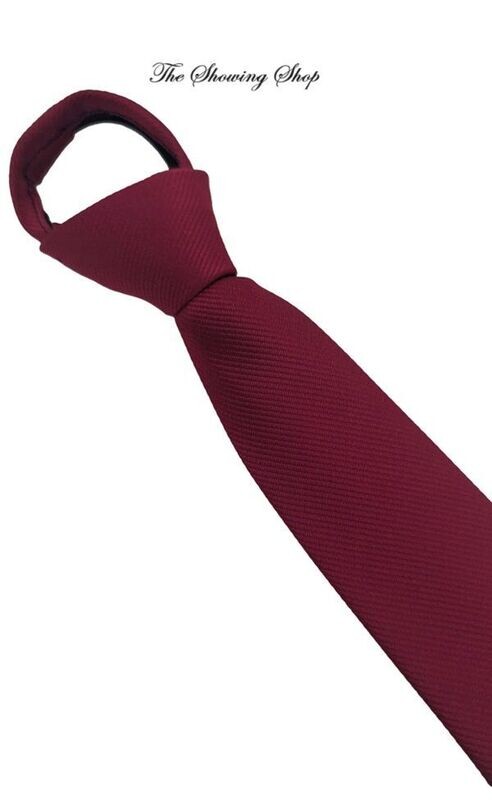 CHILDS PREMIUM WINE ZIP SHOWING TIE