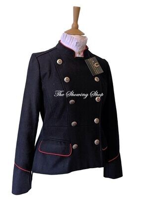 NAVY AND RED WOOL LEADERS JACKET SIZE 10